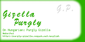 gizella purgly business card
